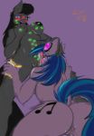  anthro areola blush breasts butt duo equine eyewear female female/female friendship_is_magic frist44 glowing green_lipstick horn horse lipstick makeup mammal my_little_pony nipples octavia_(mlp) oral pony pussy sunglasses unicorn vinyl_scratch_(mlp) 