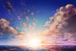  bad_pixiv_id cloud highres ilove_vocaloid no_humans original scenery sun water 