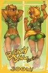  anthro ass_up atryl beach_ball_(mlp) breasts candy clothed clothing equine female horse lollipop looking_at_viewer mammal my_little_pony navel original_character pony skimpy small_breasts smile solo 