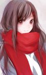  bad_id bad_pixiv_id budouya enpera hair_ornament hairclip highres kagerou_project long_hair red_scarf scarf school_uniform serafuku solo tateyama_ayano 