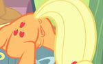  animated anus applejack_(mlp) blonde_hair butt cowboy_hat cutie_mark equine faceless_female female freckles friendship_is_magic fur hair hat horse mammal my_little_pony niggerfaggot no_sound orange_fur pony pussy solo teats 