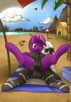  anal_penetration autofellatio beach derpah duo ember_(mlp) equine frostbitten_(mlp) gay horse male mammal masturbation my_little_pony oral panties panties_aside penetration pony seaside sex underwear water 