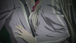  animated animated_gif breast_on_chest breast_press haiyore!_nyaruko-san kiss lowres nyarlathotep_(nyaruko-san) school_uniform yasaka_mahiro 