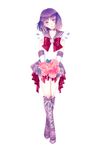  bad_id bad_pixiv_id bangs bishoujo_senshi_sailor_moon blunt_bangs bob_cut boots bouquet bow bowtie choker cross-laced_footwear crossed_legs crystal earrings elbow_gloves flower full_body gloves highres jewelry looking_at_viewer pink_flower pink_rose pleated_skirt purple_eyes purple_footwear purple_hair purple_sailor_collar purple_skirt red_bow rose sailor_collar sailor_saturn sailor_senshi_uniform short_hair skirt solo sparkle star star_choker sudou_kira tomoe_hotaru watson_cross white_background white_gloves 