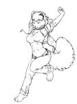  2014 canine clothed clothing female fox hair kalahari mammal midriff solo 