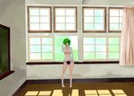  bad_id bad_pixiv_id black_panties breasts chalkboard classroom collarbone curtains dress_shirt green_hair hand_in_hair indoors kazami_yuuka kinohino knees lace lace-trimmed_panties large_breasts legs light long_sleeves looking_at_viewer no_bra open_clothes open_shirt open_window orange_eyes panties shadow shirt socks solo sunlight thighs touhou tree underwear wavy_hair white_shirt white_sky window 