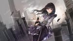  akemi_homura black_eyes black_hair gun mahou_shoujo_madoka_magica swd3e2 weapon 