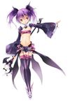  aisha_(elsword) bad_id bad_pixiv_id bandeau boots elsword flat_chest full_body holding holding_wand miniskirt purple_eyes purple_footwear purple_hair purple_legwear short_hair skirt solo staff standing thigh_boots thighhighs twintails vilor void_princess_(elsword) wand white_background 