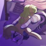  69 bed blanket blush bow cunnilingus cutie_mark duo equine eyes_closed female hair hi_res horse kneesocks legs_up lesbian licking lying mammal mango my_little_pony on_back open_mouth oral oral_sex original_character pegasus pillow pony pussy pussy_juice sex socks tongue two_tone_hair vaginal wings 
