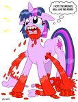  alpha_channel and_nothing_of_value_was_lost autocannibalism autophagy black_eyes blood brony cannibalism crying curtsibling cutie_mark dismemberment eating english_text equine female feral friendship_is_magic fur gore hair horn mammal multi-colored_hair my_little_pony pegasus pink_hair purple_fur purple_hair text the_truth three_tone_hair twilight_sparkle_(mlp) unicorn winged_unicorn wings 
