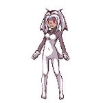  animal_ears animated animated_gif bouncing_breasts breasts dark_skin doukutsu_monogatari lowres medium_breasts navel pixel_art red_eyes sakamoto_sue solo 