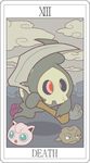  card duskull feral floating geodude group jigglypuff miji nintendo pok&#233;mon pok&eacute;mon red_eyes scythe tarot_card unknown_artist video_games 