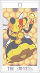  combee duo female flying honeycomb miji nintendo pok&#233;mon royalty tarot_card unknown_artist vespiquen video_games 