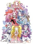  arm_warmers blonde_hair boots bow choker cosplay cure_beat cure_flower cure_moonlight cure_passion cure_pine cure_pine_(cosplay) flower fresh_precure! frilled_skirt frills futari_wa_precure futari_wa_precure_max_heart gradient_hair hair_bow hair_flower hair_ornament hair_ribbon hanasaki_kaoruko heart heartcatch_precure! higashi_setsuna kujou_hikari kurokawa_eren long_hair love_guitar_rod magical_girl mashuu_masaki milk_(yes!_precure_5) milky_rose mimino_kurumi multicolored_hair multiple_girls passion_harp pink_eyes pink_hair precure purple_eyes purple_hair red_choker red_eyes ribbon seiren_(suite_precure) shiny_luminous silver_hair skirt smile suite_precure tart_(fresh_precure!) tsukikage_yuri twintails white_choker yellow_eyes yes!_precure_5 yes!_precure_5_gogo! 