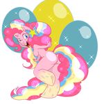  alpha_channel anthro anthrofied arnachy blue_eyes breasts butt equine female friendship_is_magic fur hair horse looking_at_viewer mammal my_little_pony open_mouth pink_fur pink_hair pinkie_pie_(mlp) plain_background pony rainbow_power solo transparent_background 