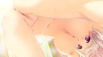  anus breasts game_cg kitsuki_riho koisuru_natsu_no_last_resort long_hair marui navel nipples nude photoshop pulltop purple_eyes pussy uncensored wet white_hair 