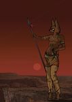  alpha bodypaint canine desert indian jackal jewelry loincloth machine male mammal mechanical piercing polearm robot savage spear sunset synth tribal zyle 