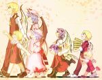  4girls flandre_scarlet genderswap genderswap_(ftm) highres multiple_boys multiple_girls original remilia_scarlet timeskip touhou worthlessvalor 