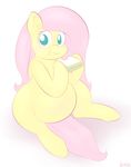  blue_eyes eating equine female fluttershy_(mlp) food friendship_is_magic fur hair horse lamiaaaa looking_at_viewer mammal meme my_little_pony overweight pegasus pink_hair pony pregnant sandwich sandwich_(food) sitting solo wings yellow_fur 