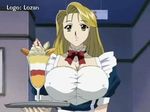  animated animated_gif blonde_hair bouncing_breasts breasts character_request cleavage detached_collar erect_nipples green_eyes koishikawa_nami large_breasts long_hair lowres nami_koishikawa nami_sos nami_sos! nipple nipples tray waitress walking 