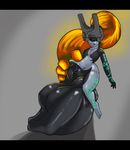  bulge eyes_closed female imp imprint midna nintendo size_difference the_legend_of_zelda twilight_princess unwilling video_games voluptuous vorarephilia vore wide_hips 