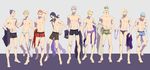  black_briefs blue_briefs briefs chocolate_sable formaggio gelato ghiaccio hat hat_removed headwear_removed illuso jojo_no_kimyou_na_bouken male_focus male_swimwear melone multiple_boys pesci prosciutto purple_briefs risotto_nero sorbet swim_briefs swim_trunks swimwear underwear 