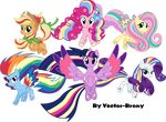  absurd_res alpha_channel applejack_(mlp) english_text equine female feral fluttershy_(mlp) friendship_is_magic group hi_res horn horse mammal my_little_pony pegasus pinkie_pie_(mlp) pony rainbow_dash_(mlp) rarity_(mlp) text twilight_sparkle_(mlp) unicorn vector-brony winged_unicorn wings 