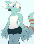  ambigous_gender cute female flat_chested hair invalid_tag pants redwine reptile scalie solo white_hair wide_hips 