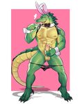  &lt;3 abs alligator animal_ears anthro balls barefoot biceps bow_tie claws crocodile crossdressing cum cum_in_mouth cum_inside cum_on_hand cum_on_penis fake_ears happy hi_res humanoid_penis i_has_a_flavor league_of_legends looking_at_viewer male manly masturbation muscles nipples nude open_mouth orgasm oskar panties panties_down pecs penis rabbit_ears renekton reptile scalie sharp_claws sharp_teeth smile solo squint standing teeth thong toe_claws tongue tongue_out underwear video_games yellow_eyes zsisron 
