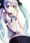  bad_id bad_pixiv_id hatsune_miku long_hair nonoharak open_mouth revision solo twintails very_long_hair vocaloid white_background 