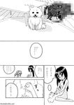  black_and_white breasts canine comic dog female feral group group_sex handjob human interspecies japanese_text kemonosuki male mammal monochrome nipples nude sex sheath small_breasts straight text threesome translated two_girls young 