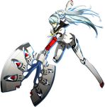  android aqua_hair axe battle_axe blue_hair dark_persona full_body headphones highres knee_pads labrys long_hair miniskirt persona persona_4:_the_ultimate_in_mayonaka_arena persona_4:_the_ultimax_ultra_suplex_hold pleated_skirt ponytail robot_joints school_uniform shadow_(persona) shadow_labrys skirt soejima_shigenori solo transparent_background very_long_hair weapon yellow_eyes 