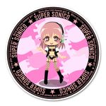  bad_id bad_pixiv_id badge blush breasts bright_pupils cleavage english garter_belt headphones ichi/mine large_breasts long_hair looking_at_viewer nitroplus open_mouth pink_eyes pink_hair smile solo star star-shaped_pupils super_sonico symbol-shaped_pupils 