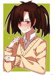  @_@ blush enomoto_takane f_(hiyamatakao) kagerou_project long_hair school_uniform solo twintails 