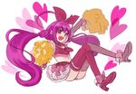  bad_id bad_pixiv_id bow cosplay cure_happy cure_melody cure_melody_(cosplay) frills hair_bow heart hoshizora_miyuki long_hair magical_girl midriff navel open_mouth pink pink_bow pink_eyes pink_hair pink_skirt precure sasamaru_chimaki skirt smile smile_precure! solo suite_precure thighhighs 