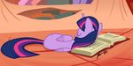  book cutie_mark equine eyes_closed female friendship_is_magic hair horn library lying mammal multi-colored_hair my_little_pony on_side purple_hair scruffytoto sleeping solo twilight_sparkle_(mlp) winged_unicorn wings 