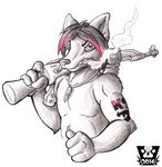  ak-74m bullet bullet_necklace canine cannabis concept_art dog drugs german_shepherd gun joshkbosh machine_gun mammal marijuana no_backround pot ranged_weapon tattoo valery91thunder weapon 