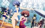  absurdres akuma_no_riddle ass azuma_tokaku banba_mahiru banba_mahiru/shin&#039;ya barefoot bikini hashiri_nio highres huge_filesize ichinose_haru inukai_isuke katou_tsurugi photoshop school_swimsuit shuto_suzu swimsuit 