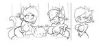  aeris_(vg_cats) anthro areola bath big_areola big_breasts big_nipples breasts canine cat cleavage clothed clothing comparison dog erect_nipples feline female fox group hanging_breasts huge_breasts jealous joelasko leo_(vg_cats) male mammal navel nipples nude presenting smile swimsuit vg_cats water wide_hips 