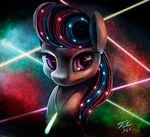  abstract_background big_eyes bust detailed equine female friendship_is_magic fur glowing glowstick grey_fur hair horse long_hair looking_at_viewer mammal my_little_pony nude octavia_(mlp) pony purple_eyes solo tsitra360 
