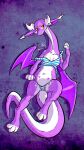  absurd_res anthro breasts cloe clothed clothing digital_media_(artwork) dragon female fur hi_res horn panties paws renovash shirt simple_background solo tail topwear underwear wings 