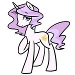  cutie_mark equine female friendship_is_magic fur hair horn horse kilala97 looking_at_viewer mammal my_little_pony original_character plain_background pony purple_hair smile solo two_tone_hair unicorn white_background white_fur 