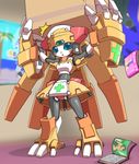  dainama hands_up mecha medabots medarot medarots nollety nurse robot_girl 