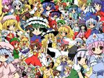  aki_minoriko aki_shizuha alice_margatroid bad_id bad_pixiv_id blonde_hair braid brown_hair chen cirno closed_eyes daiyousei detached_sleeves everyone flandre_scarlet fujiwara_no_mokou green_hair hakurei_reimu hands_in_opposite_sleeves hat highres hinanawi_tenshi hong_meiling horn horns hoshiguma_yuugi houraisan_kaguya ibuki_suika inaba_tewi inubashiri_momiji izayoi_sakuya kaenbyou_rin kagiyama_hina kamishirasawa_keine kawashiro_nitori kazami_yuuka kirisame_marisa kisume koakuma kochiya_sanae komeiji_koishi komeiji_satori konpaku_youmu kurodani_yamame letty_whiterock lily_white long_hair long_sleeves lunasa_prismriver lyrica_prismriver medicine_melancholy merlin_prismriver mizuhashi_parsee mob_cap moriya_suwako multiple_girls mystia_lorelei nagae_iku onozuka_komachi open_mouth patchouli_knowledge puffy_short_sleeves puffy_sleeves red_eyes red_hair reisen_udongein_inaba reiuji_utsuho remilia_scarlet rumia saigyouji_yuyuko shameimaru_aya shanghai_doll shiki_eiki shining_trapezohdron shoes short_hair short_sleeves socks star touhou triangular_headpiece twin_braids two_side_up wallpaper wide_sleeves wriggle_nightbug yagokoro_eirin yakumo_ran yakumo_yukari yasaka_kanako 