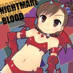  bad_id bad_pixiv_id bat_wings blush brown_eyes brown_hair child costume fang futami_mami idolmaster idolmaster_(classic) nightmare_blood otoutogimi short_hair smile solo wings 