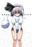  alternate_costume black_hairband blue_eyes buruma fa_no_hito ghost gym_uniform hairband hitodama konpaku_youmu konpaku_youmu_(ghost) short_hair silver_hair solo touhou 