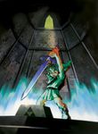  artist_request boots hat highres link male_focus master_sword shield solo sword the_legend_of_zelda the_legend_of_zelda:_ocarina_of_time weapon 