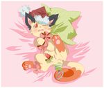  bdsm bed blush bondage bound christmas hat hindpaw holidays iguky-neky lying male meowth nintendo open_mouth pawpads paws pillow pink_nose pok&#233;mon pok&eacute;mon red_eyes ribbons santa_hat solo tears video_games whiskers 
