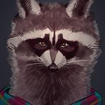  absurd_res avatar brown_eyes fur hi_res looking_at_viewer mammal plain_background raccoon solo yonk 