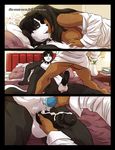  anthro balls black_penis collar comic duo english_text female human ian_(gothicskunk) lube male mammal nude penis pussy romantic skunk spiked_collar straight text tj_(gothicskunk) wfa 
